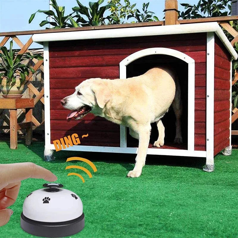 Pet Toys Bell for Dogs Cat Training Interactive Toy Called Dinner Small Bells Footprint Ring Trainer Feeding Reminder for Teddy