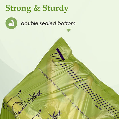 240 Count 13” X 9” Dog Poop Bags Rolls, Leakproof Strong & Sturdy Poop Bags for Dogs, Dog Bags for Poop, Doggie Cat Poop Bags Cats Litter, Waste Bags Poppy Trash Bags for Doggy Pets, Lavender Scented